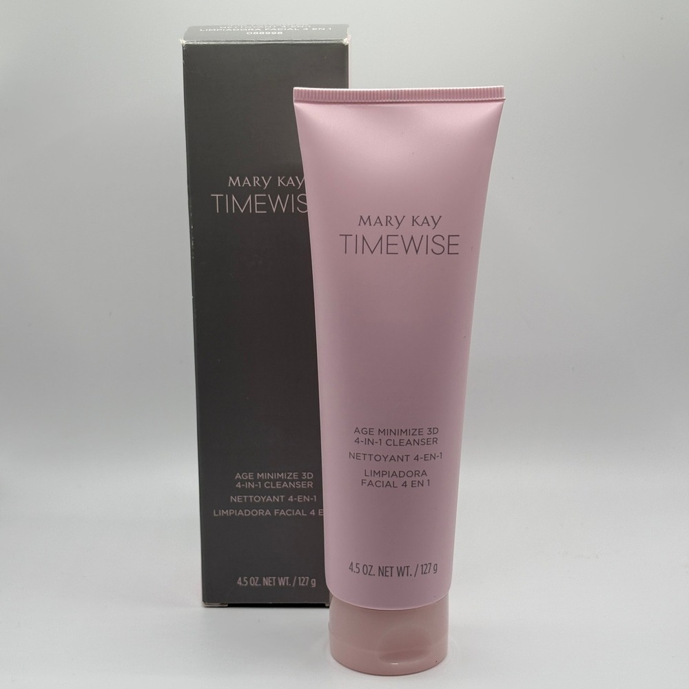 Mary Kay Timewise Age Minimize 3D 4-in-1 Cleanser Combo/Oily Skin 4.5oz NEW